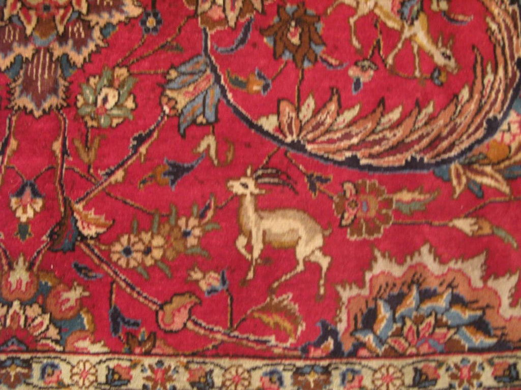 9' 6" x 13' 2" Persian Tabriz Rug image 6
