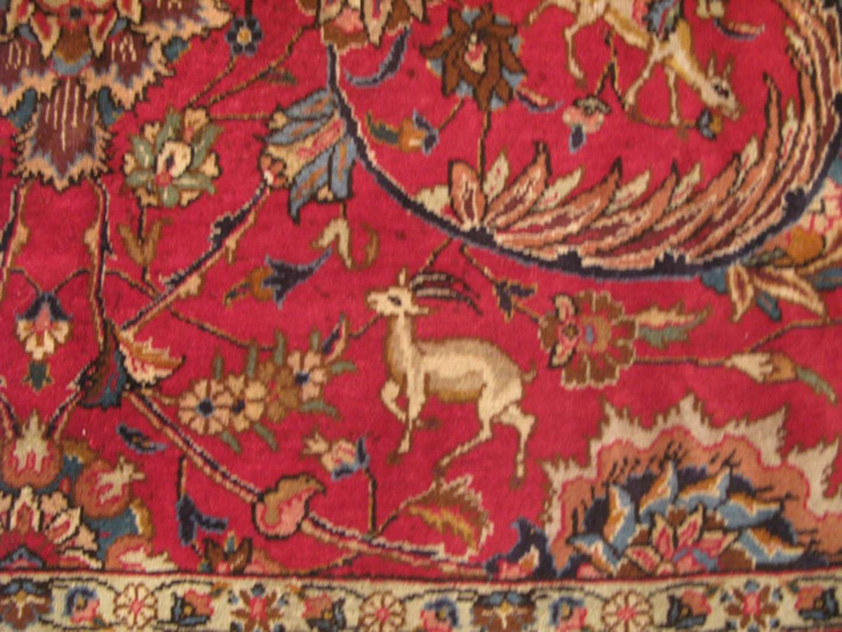 9' 6" x 13' 2" Persian Tabriz Rug image 6