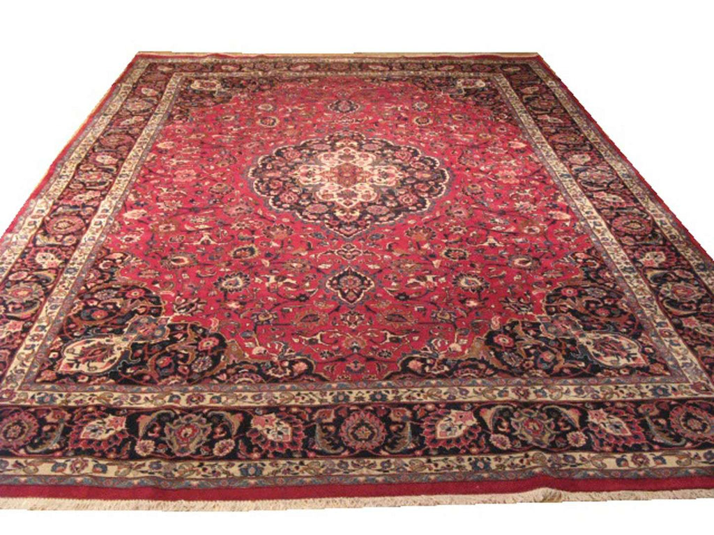 9' 8" x 12' 6" Persian Mashhad Rug image 0