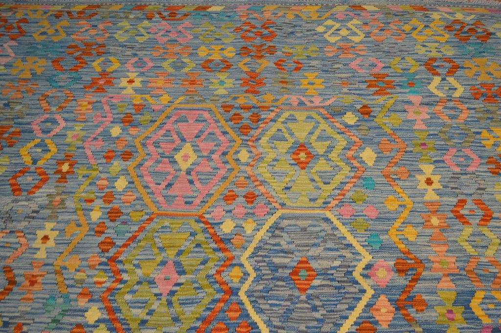 6' 8" x 9' 7" India Kilim Rug image 11