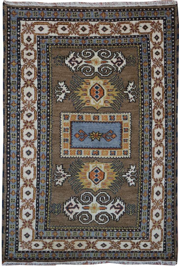 4' 0" x 6' 0" India Kazak Rug image 0