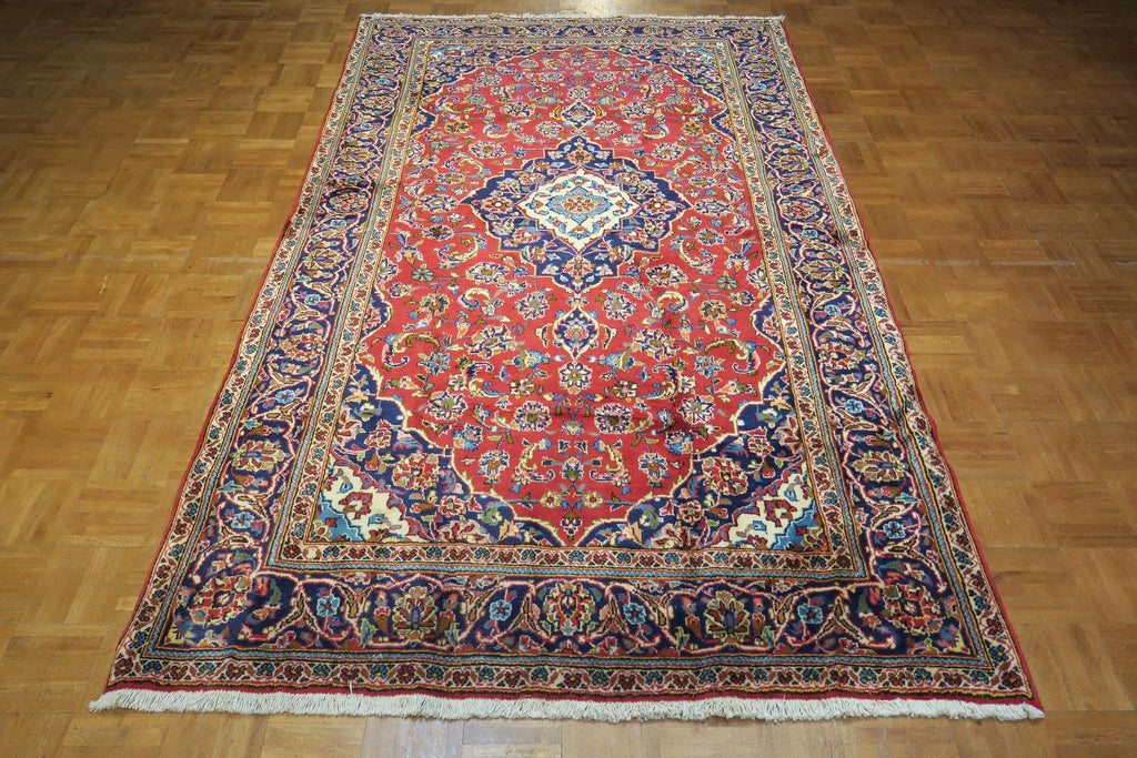 4' 9" x 8' 0" Persian Kashan Rug image 11