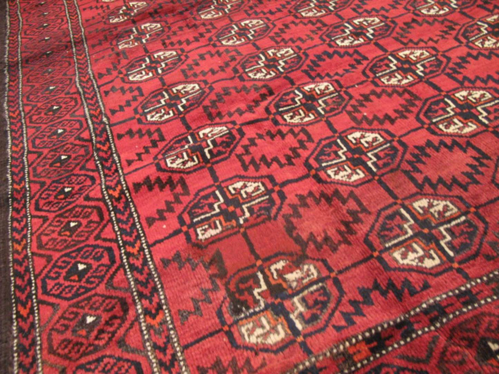 4' 0" x 6' 8" Vintage Turkmen Rug image 6