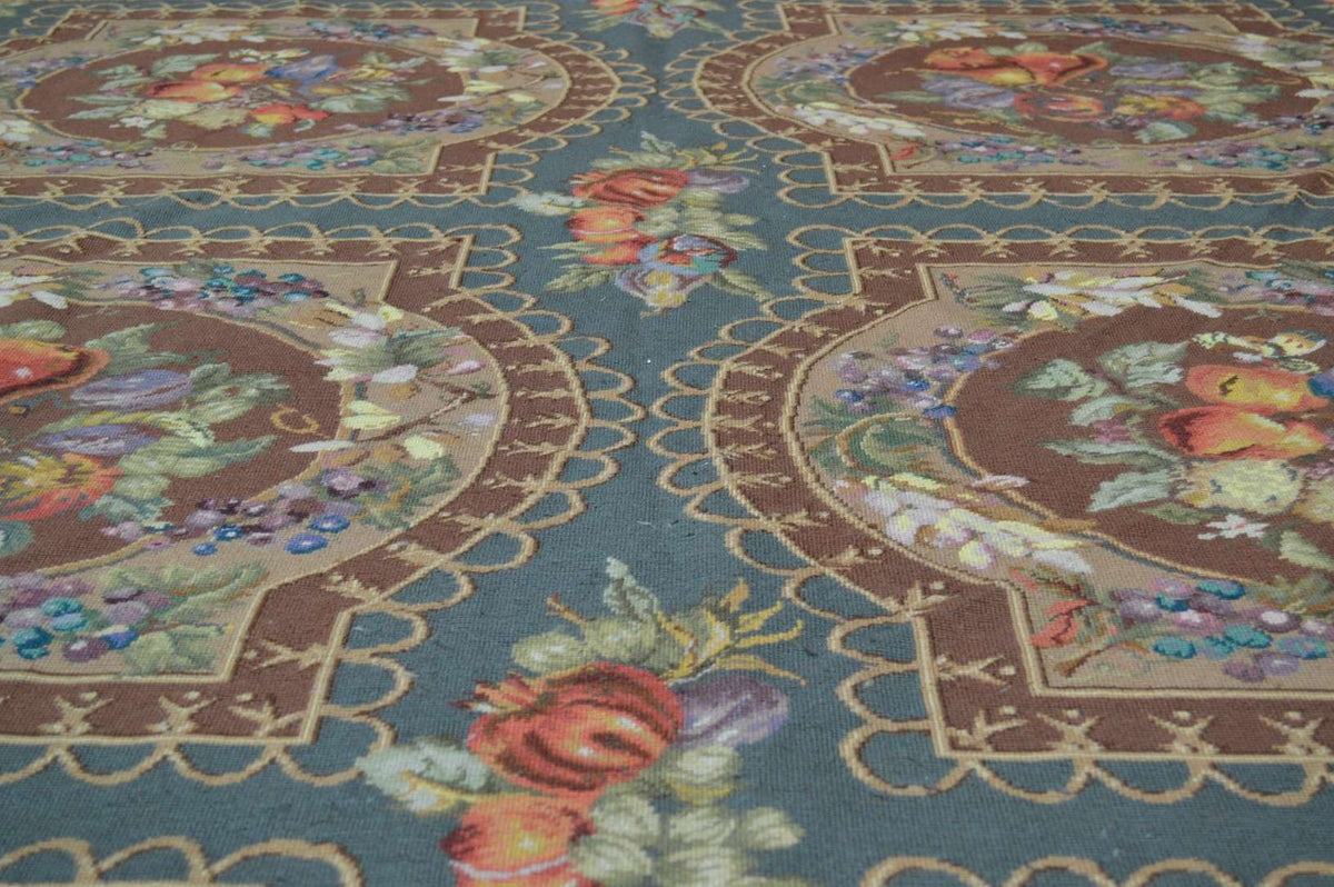 6' 0" x 8' 7" French Needlepoint Rug image 6