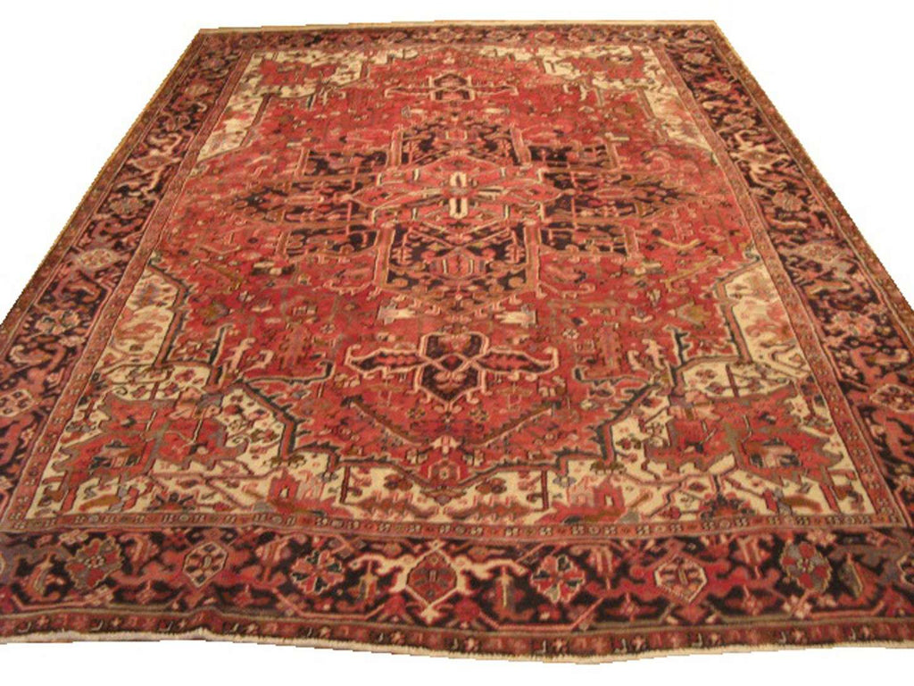 8' 1" x 11' 7" Persian Heriz Rug image 0