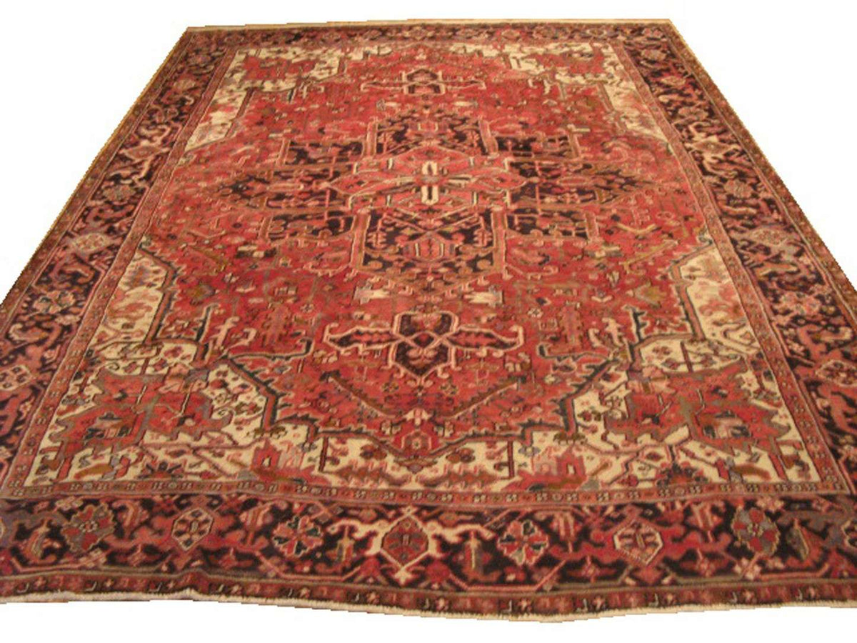 8' 1" x 11' 7" Persian Heriz Rug image 0