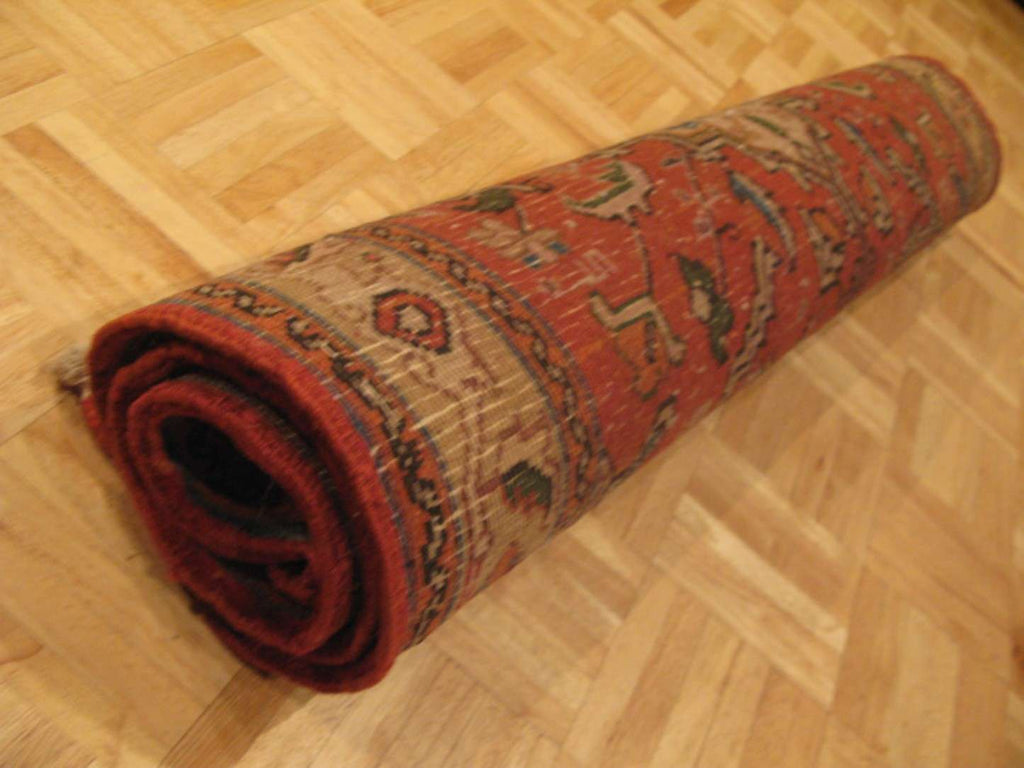 3' 8" x 5' 0" Persian Heriz Rug image 11