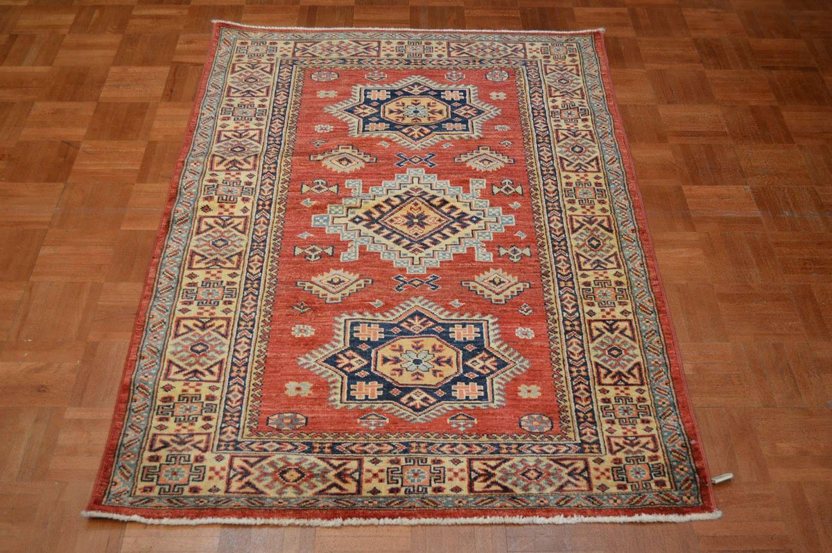 3' 5" x 4' 10" Pakistan Kazak Rug image 1