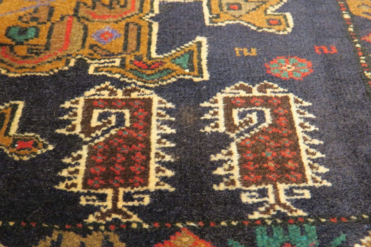 1'8'' x 2'8'' Persian Baluch Rug image 6