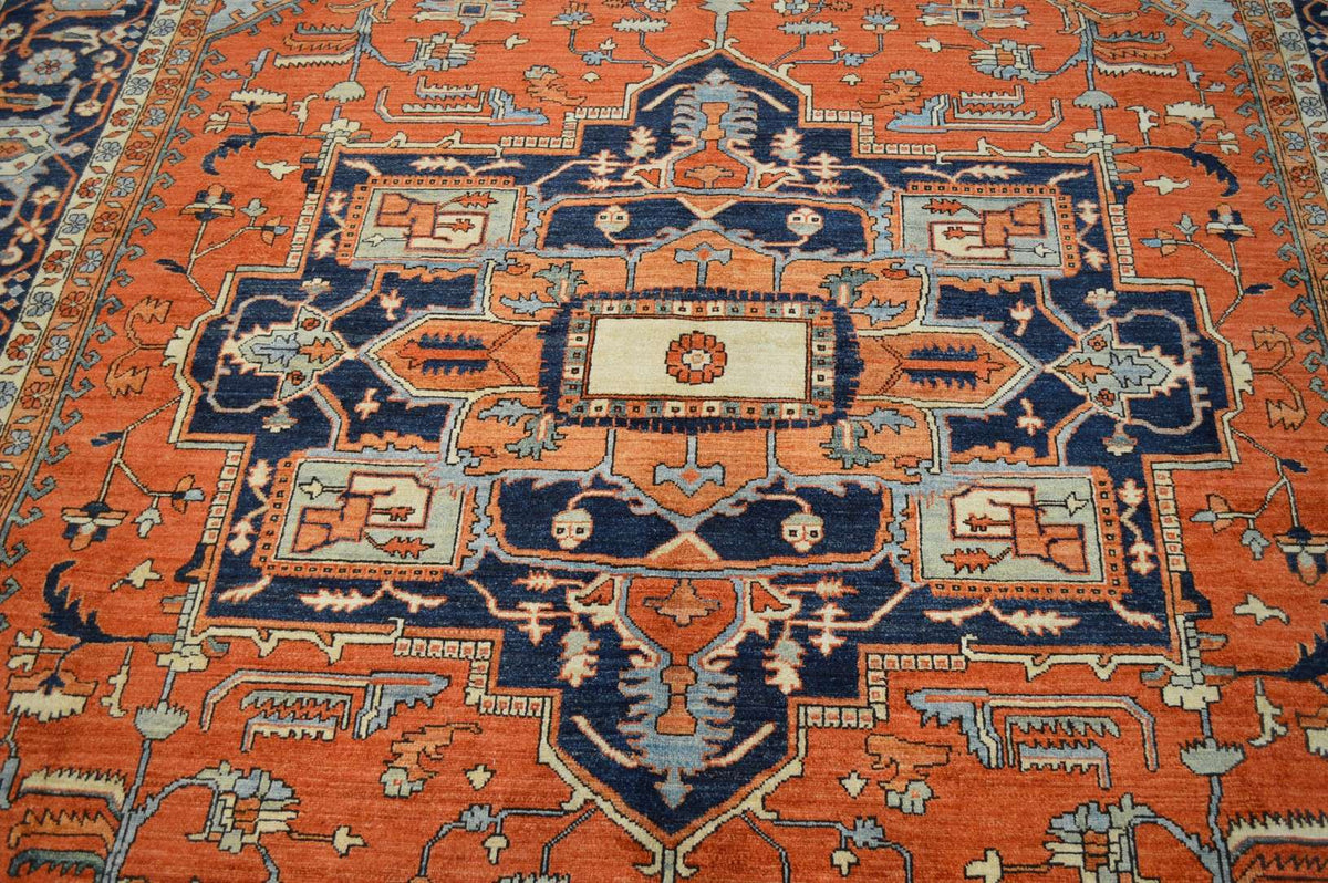 9' 0" x 12' 0" Pakistan Serapi Rug image 4