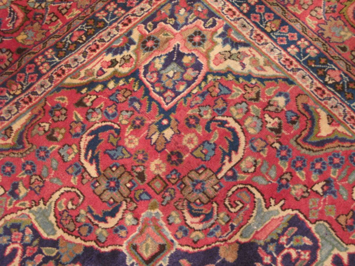 9' 8" x 13' 0" Persian Mashhad Rug image 2