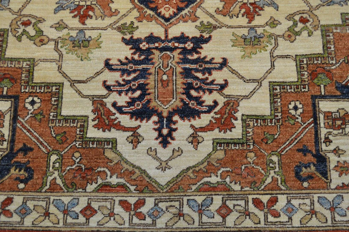 8' 1" x 10' 1" Pakistan Serapi Rug image 4
