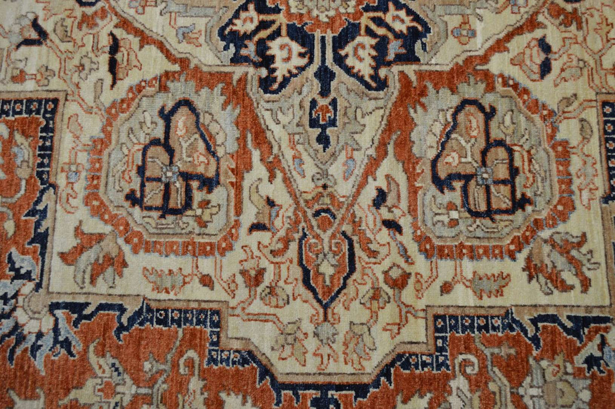 8' 0" x 9' 8" Pakistan Serapi Rug image 9