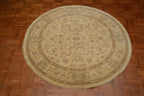 4' 3" x 4' 3" Pakistan Peshawar Round Rug image 1