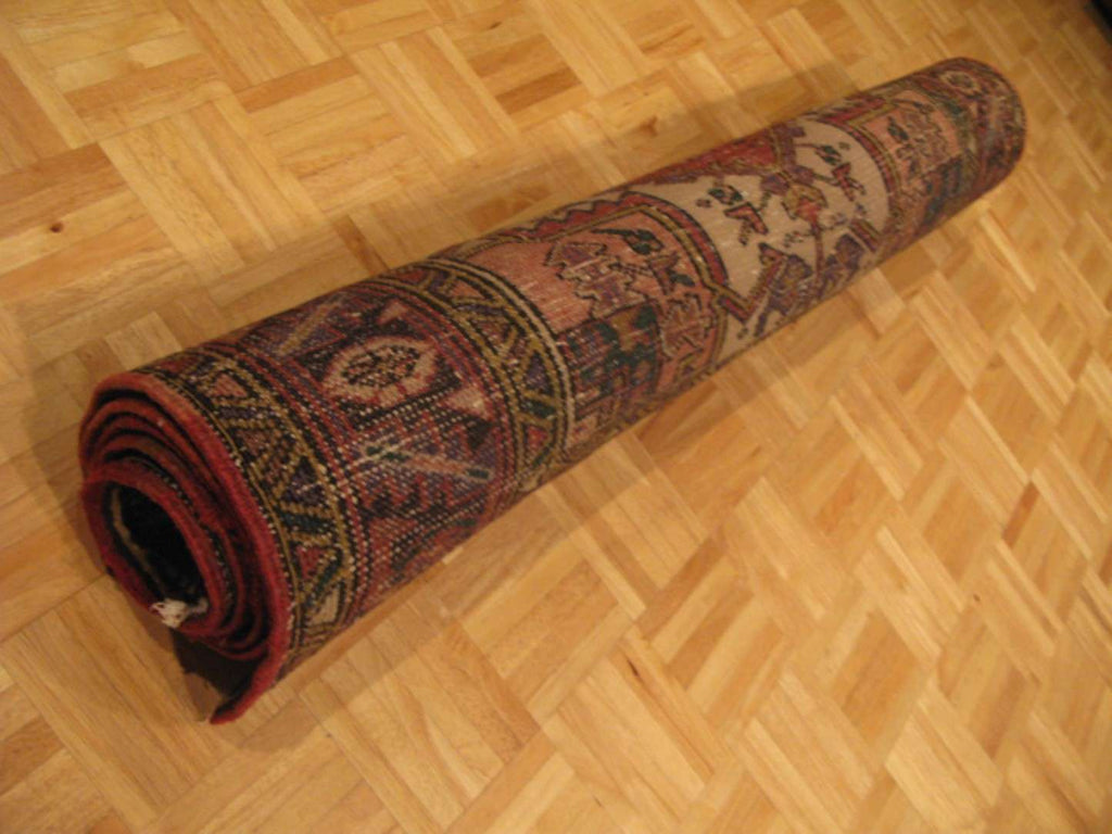 4' 7" x 7' 3" Persian Heriz Rug image 11
