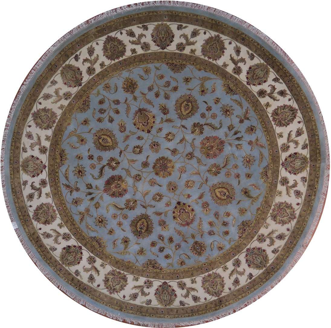 9' 3" x 9' 2" India Jaipur Round Rug image 0