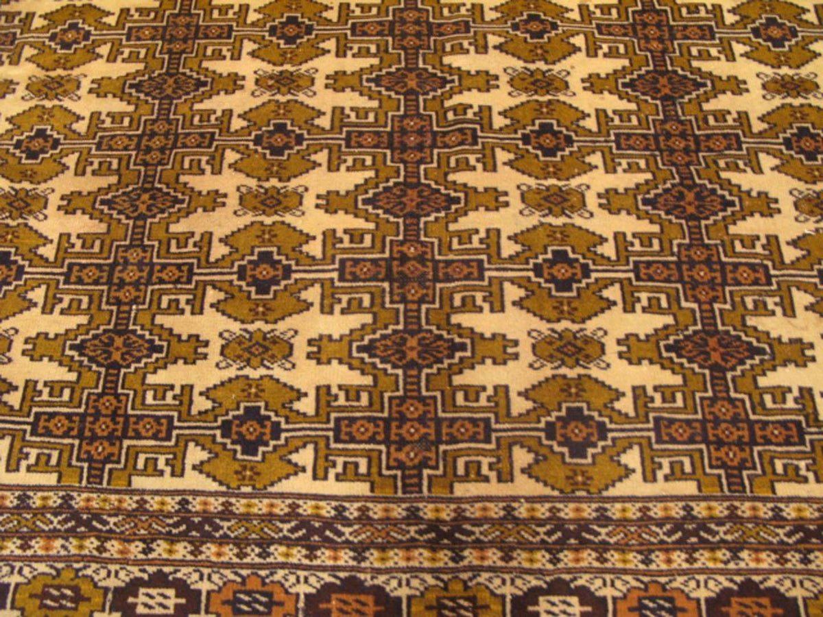 7' 2" x 9' 4" Persian Turkmen Rug image 4