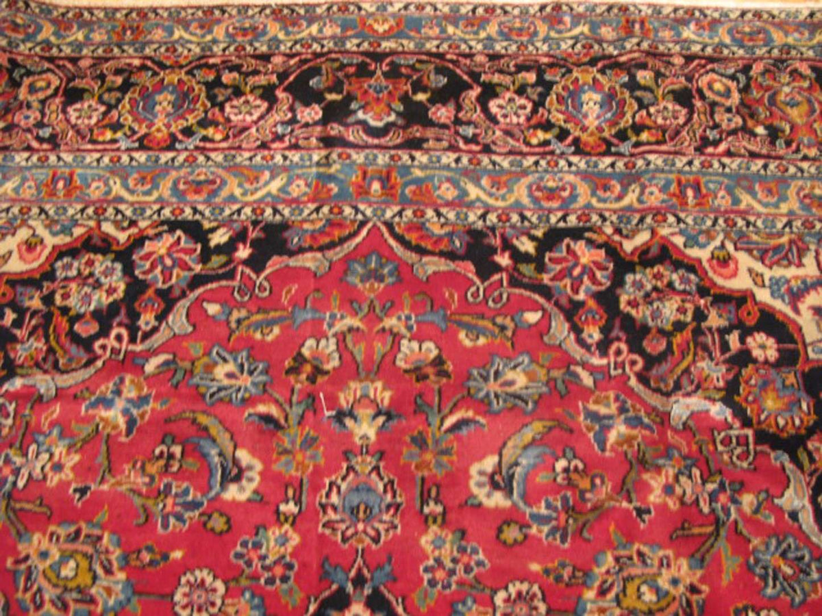 8' 1" x 12' 0" Persian Kashan Rug image 7