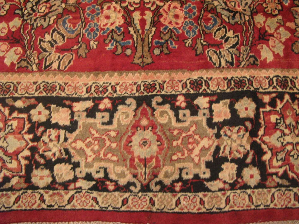 8' 8" x 11' 9" Persian Sarouk Rug image 8