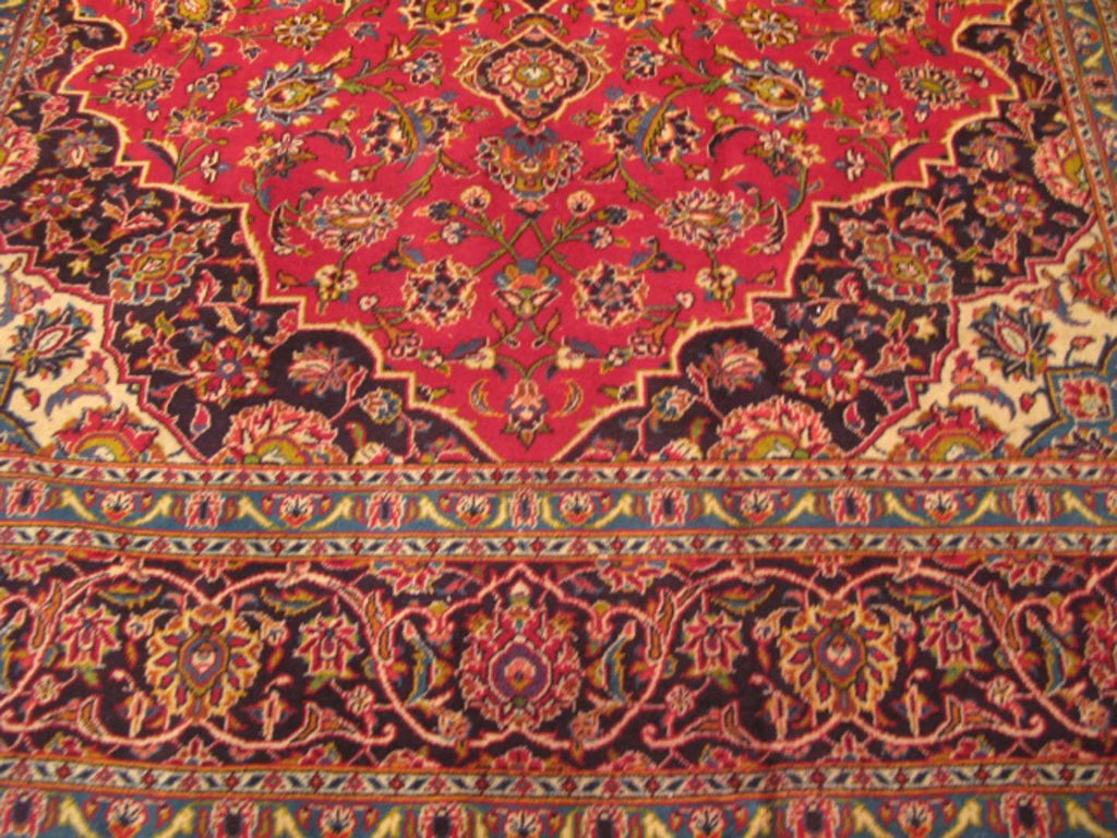 8' 2" x 11' 6" Persian Kashan Rug image 6