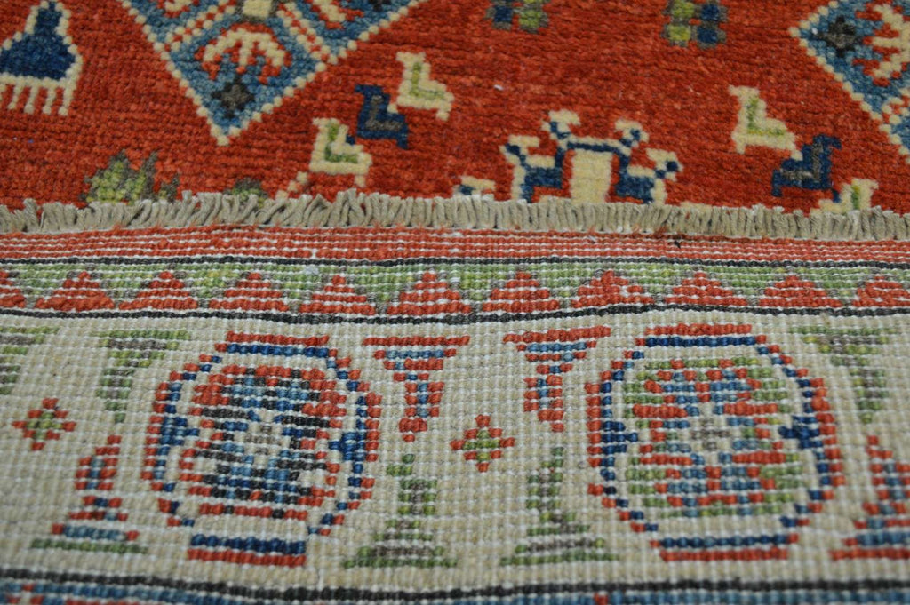 2' 6" x 9' 3" Pakistan Kazak Runner image 12