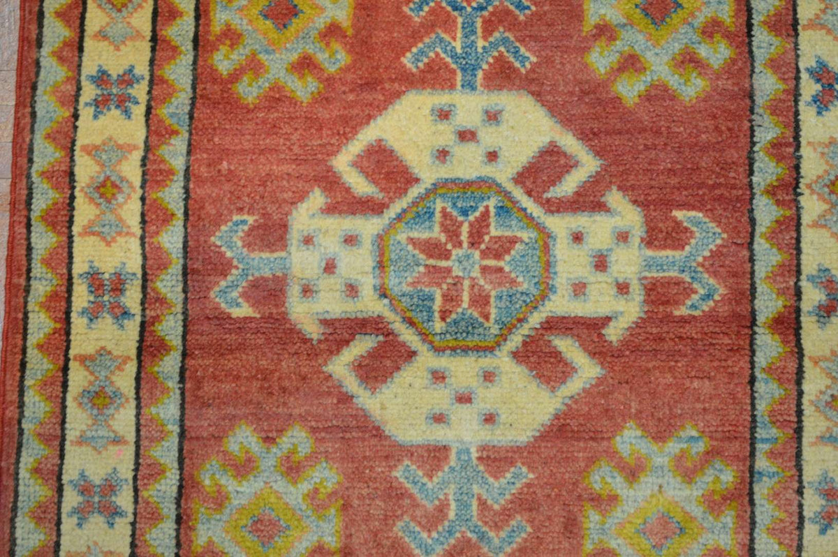 2' 1" x 6' 2" Pakistan Kazak Runner image 1
