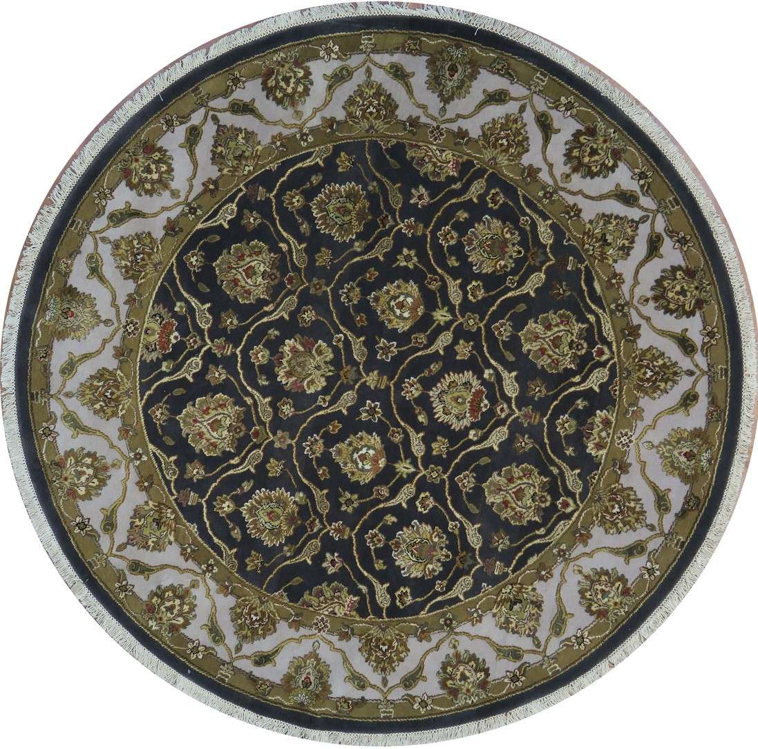 6' 3" x 6' 2" India Jaipur Round Rug image 0