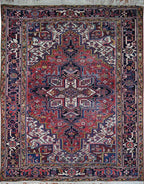 7' 1" x 9' 1" Persian Heriz Rug image 0