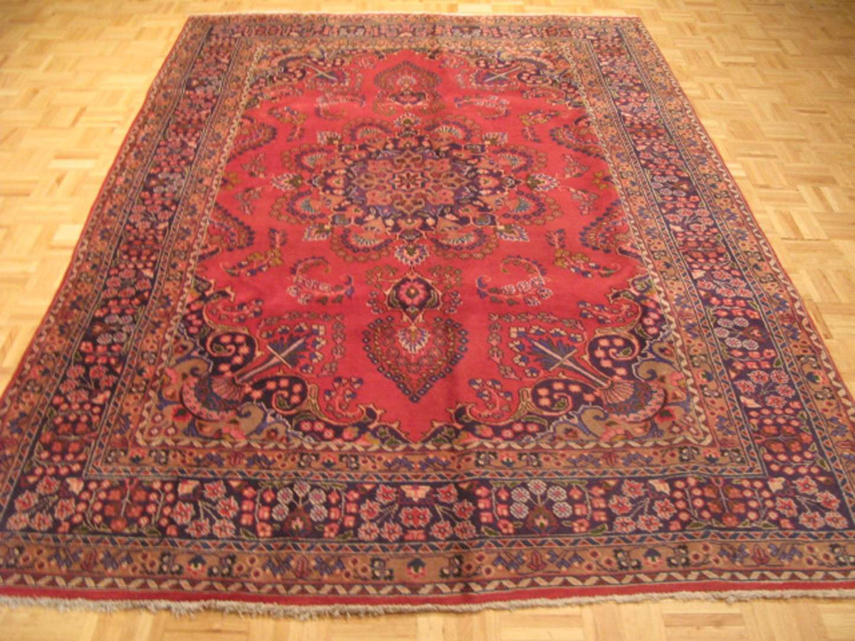 6' 7" x 9' 7" Persian Mashhad Rug image 5