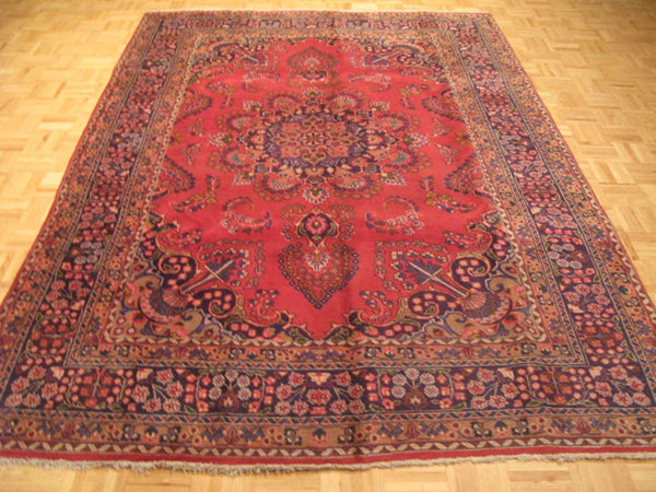 6' 7" x 9' 7" Persian Mashhad Rug image 5