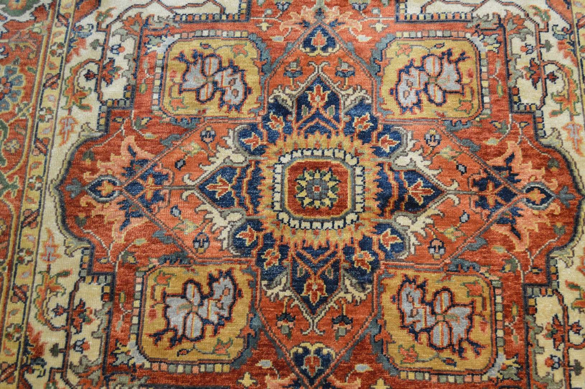 6' 0" x 8' 8" India Serapi Rug image 4