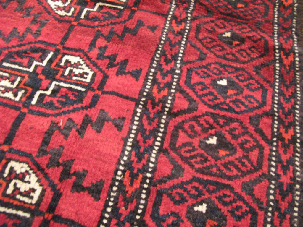 4' 0" x 6' 8" Vintage Turkmen Rug image 2