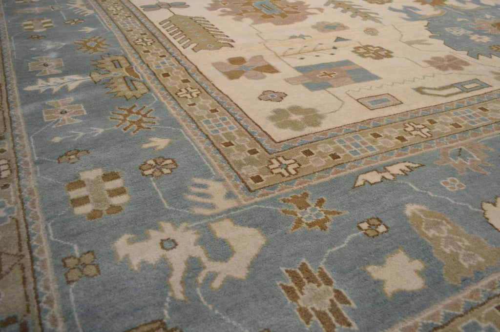 12' 3" x 17' 8" India Oushak Rug image 4