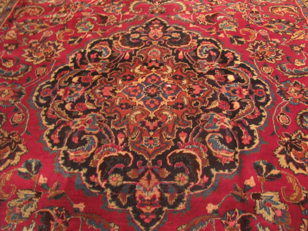 8' 0" x 11' 6" Persian Mashhad Rug image 4