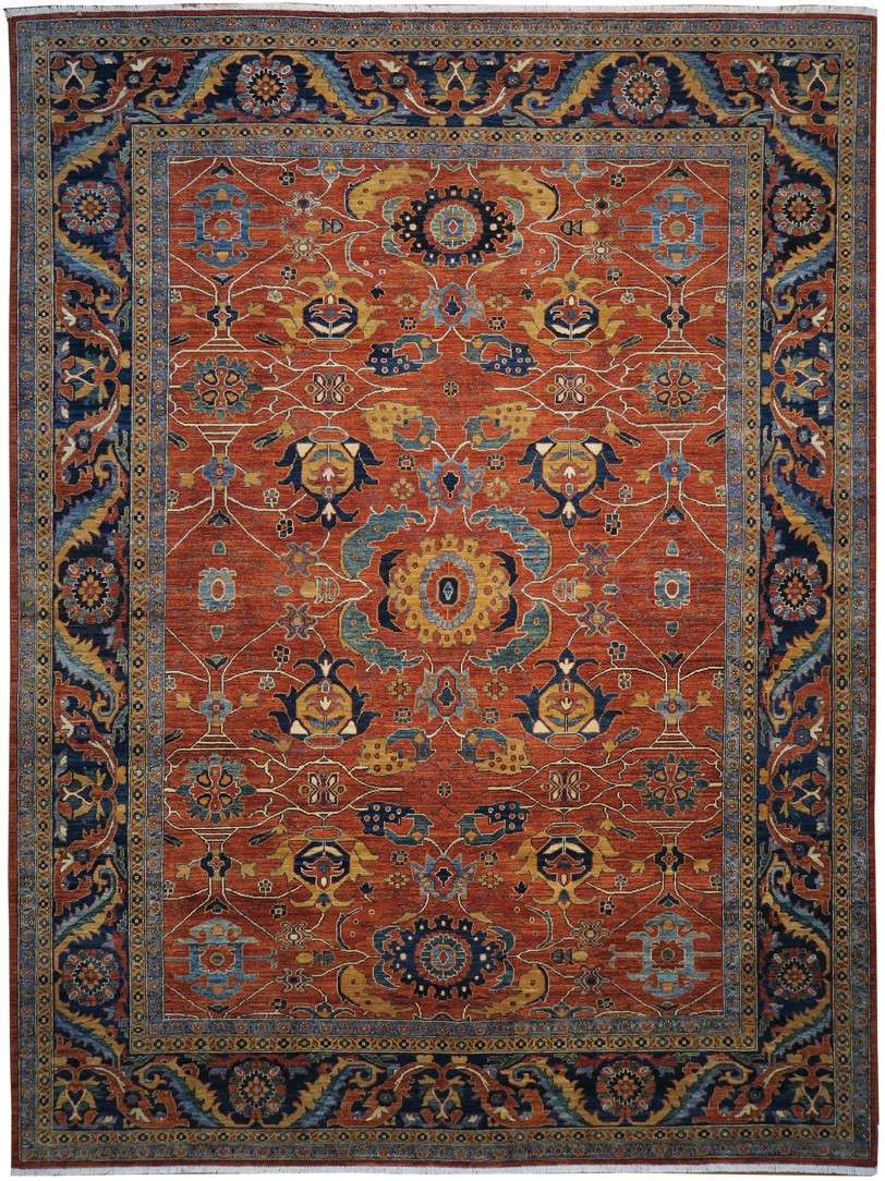 9' 2" x 12' 2" Pakistan Serapi Rug image 0