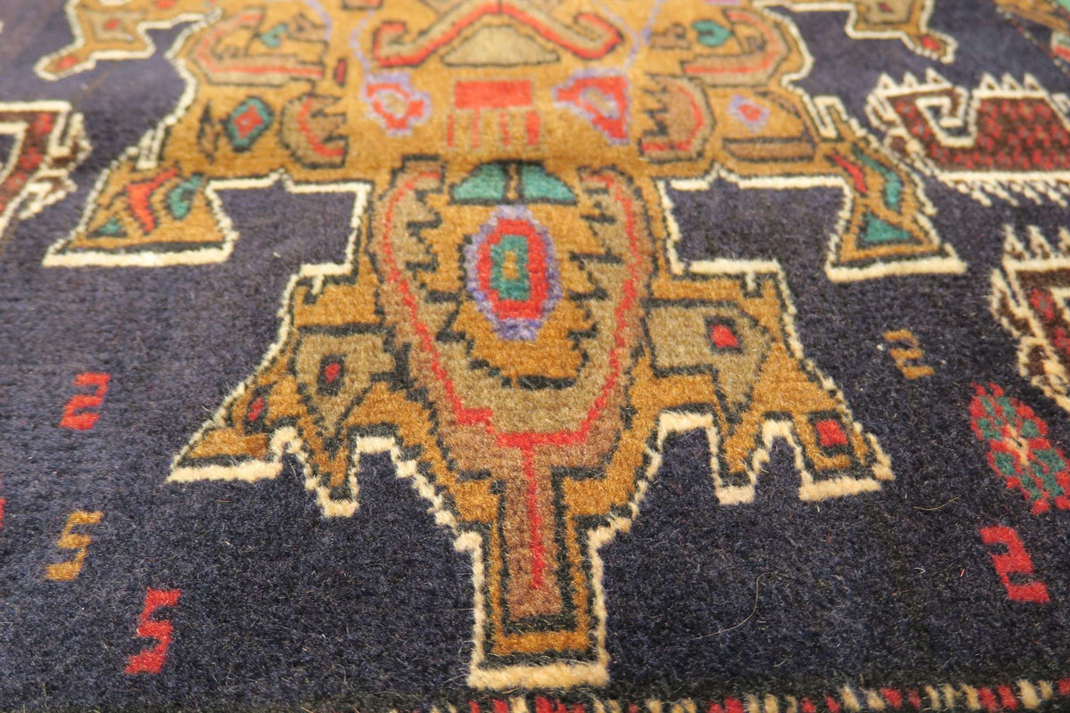 1'8'' x 2'8'' Persian Baluch Rug image 10