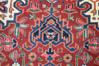 4' 1" x 6' 0" India Heriz Rug image 7