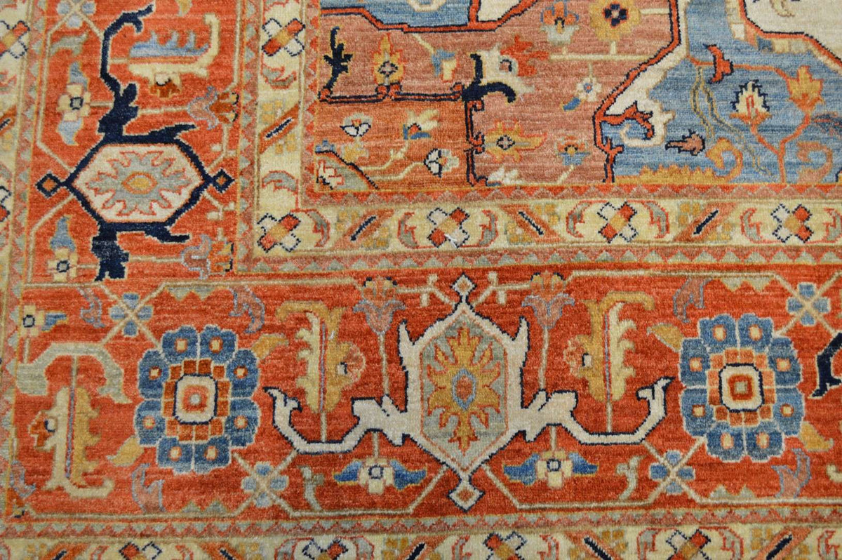 9' 0" x 12' 0" Pakistan Serapi Rug image 6