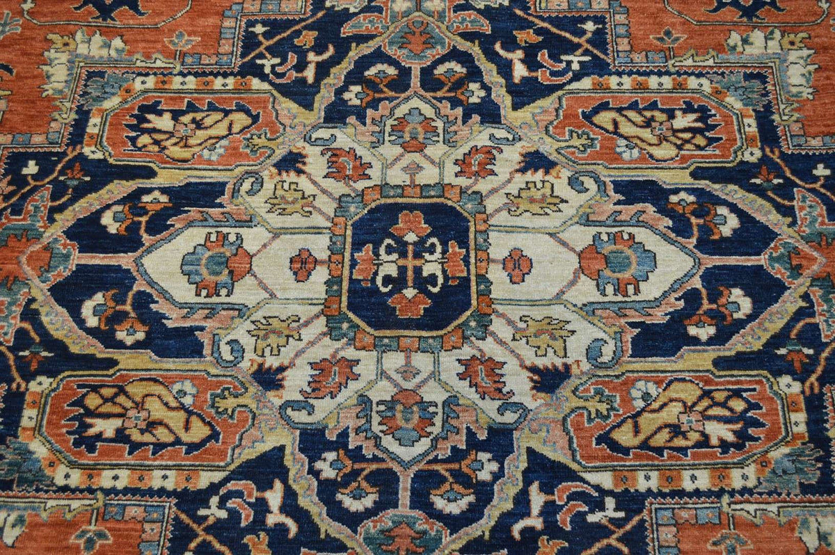 8' 0" x 12' 0" Pakistan Serapi Rug image 7