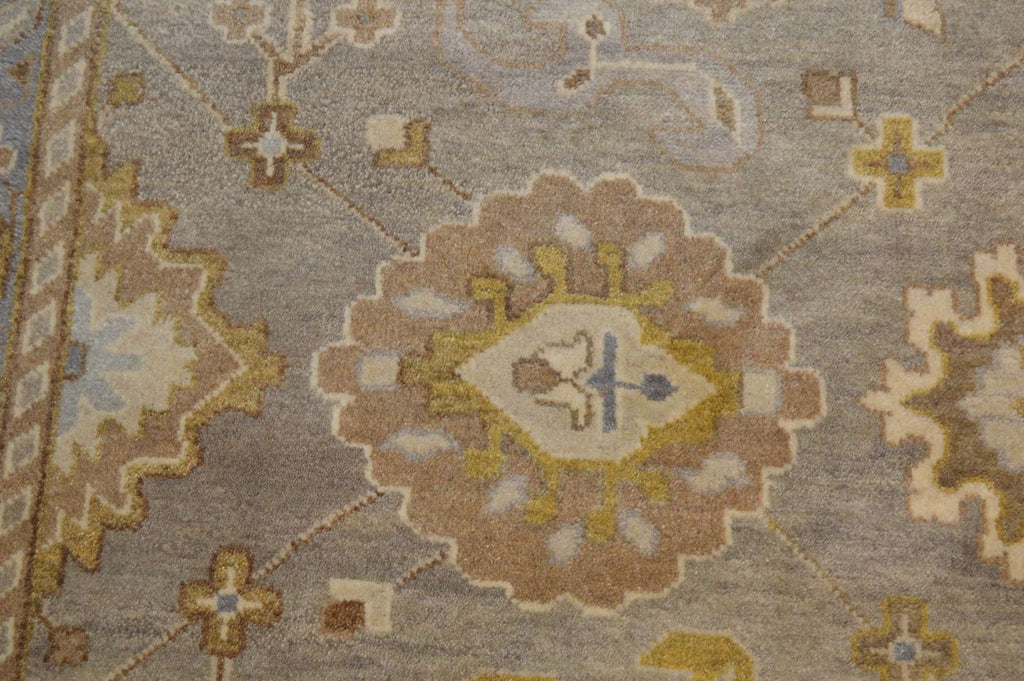 9' 2" x 12' 1" India Oushak Rug image 4
