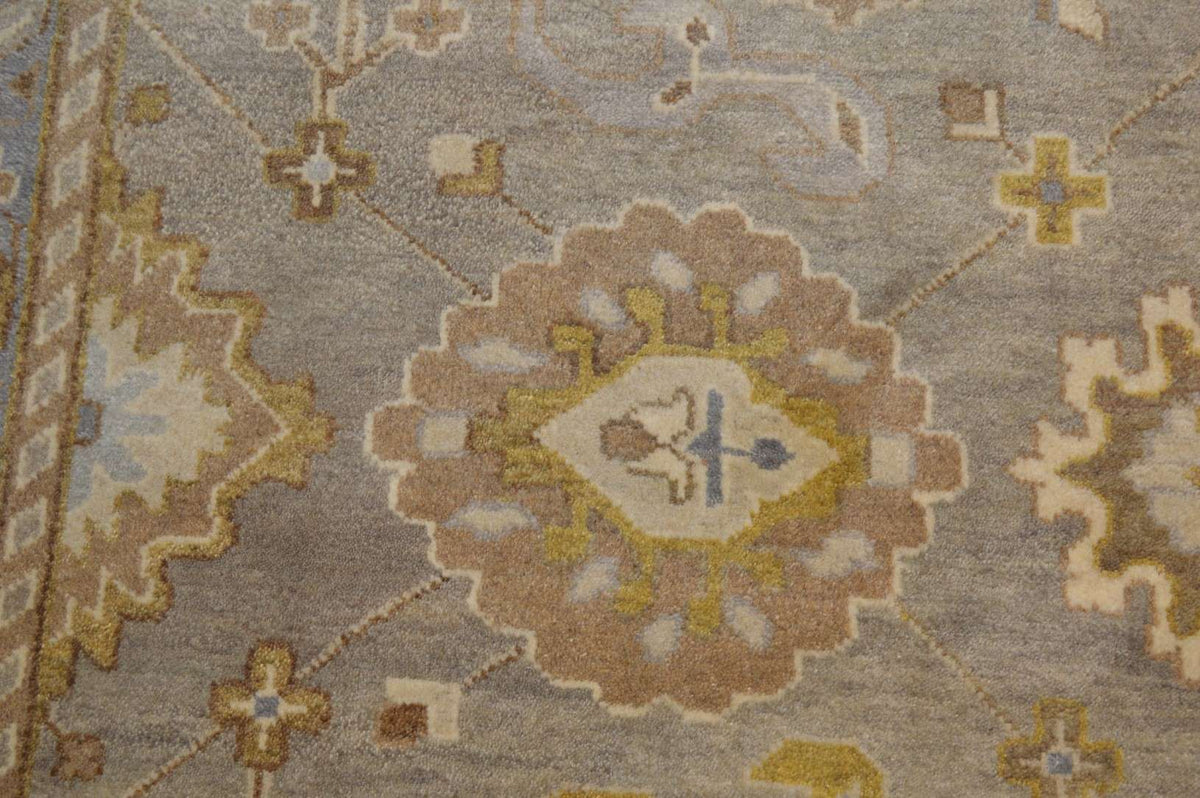 9' 2" x 12' 1" India Oushak Rug image 4