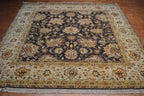 7' 9" x 8' 1" India Sultanabad Square Rug image 1