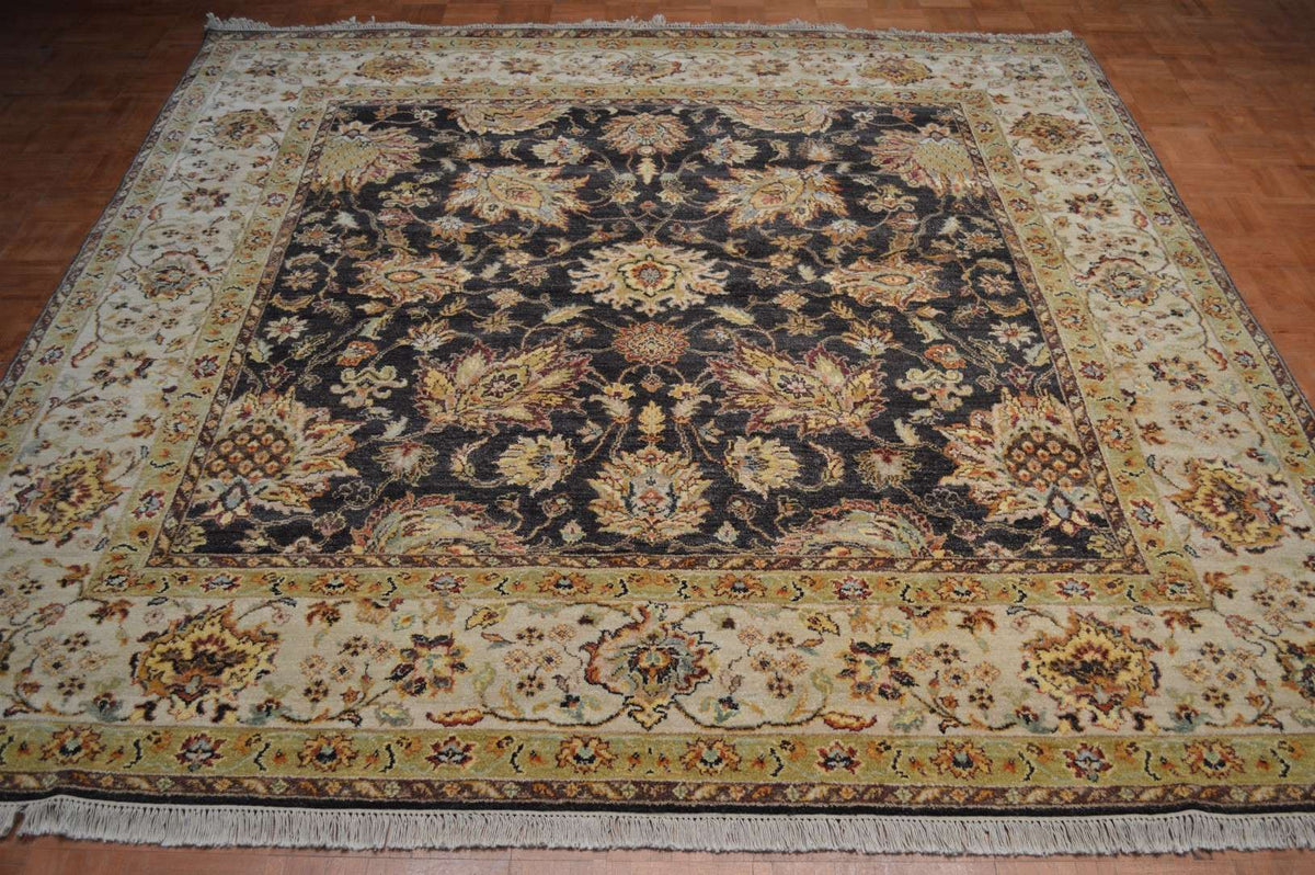 7' 9" x 8' 1" India Sultanabad Square Rug image 1