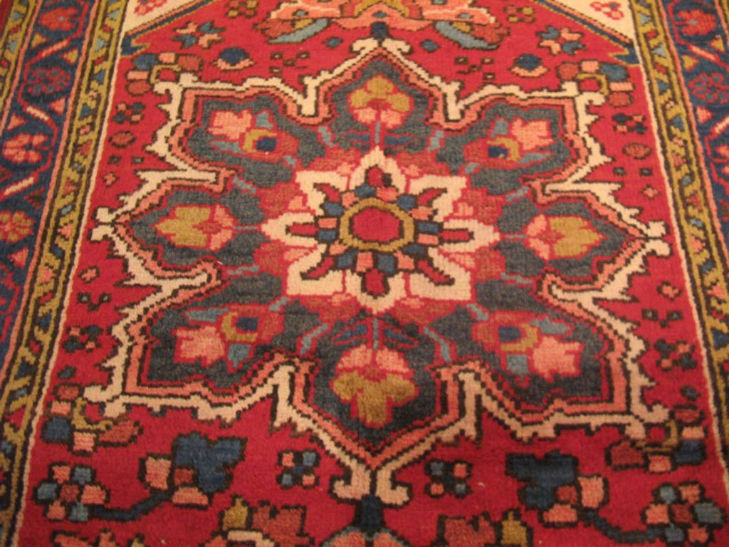 3' 4" x 10' 1" Persian Heriz Runner image 4