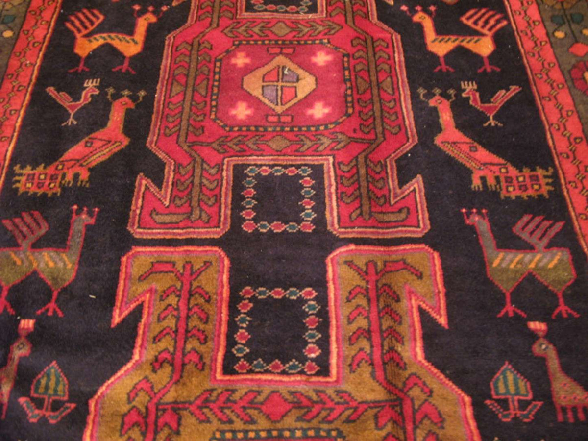 4' 2" x 10' 1" Persian Meshkin Runner image 7