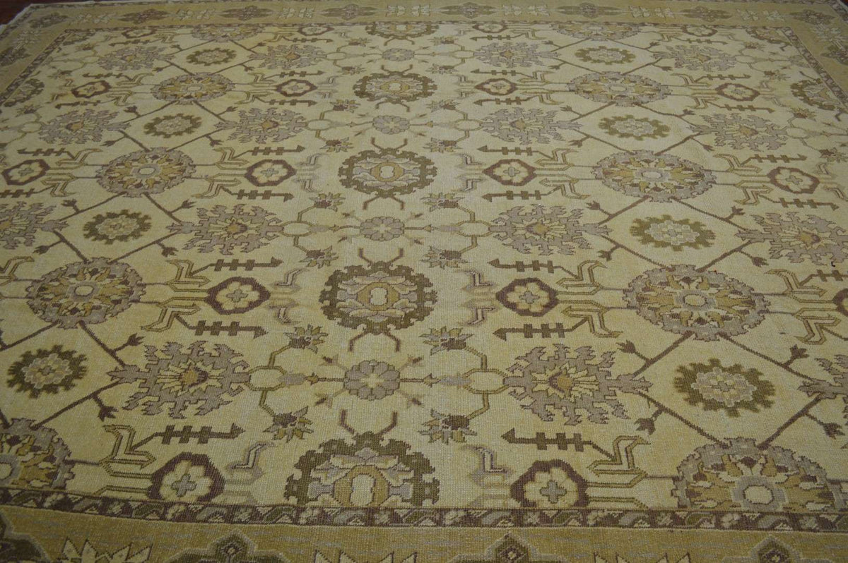10' 4" x 14' 3" Turkish Oushak Rug image 10