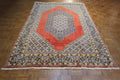 5' 8" x 9' 0" Persian Sanandaj Rug image 1