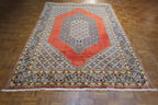 5' 8" x 9' 0" Persian Sanandaj Rug image 1