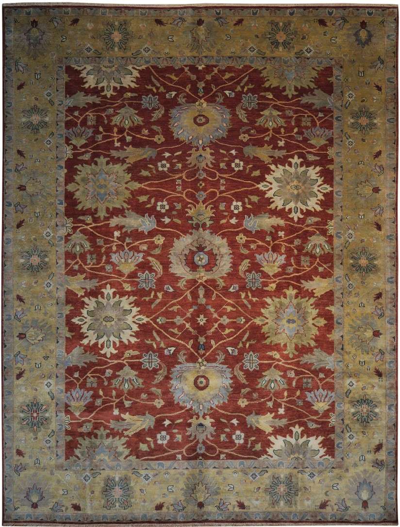 9' 0" x 11' 10" India Mahal Rug image 0