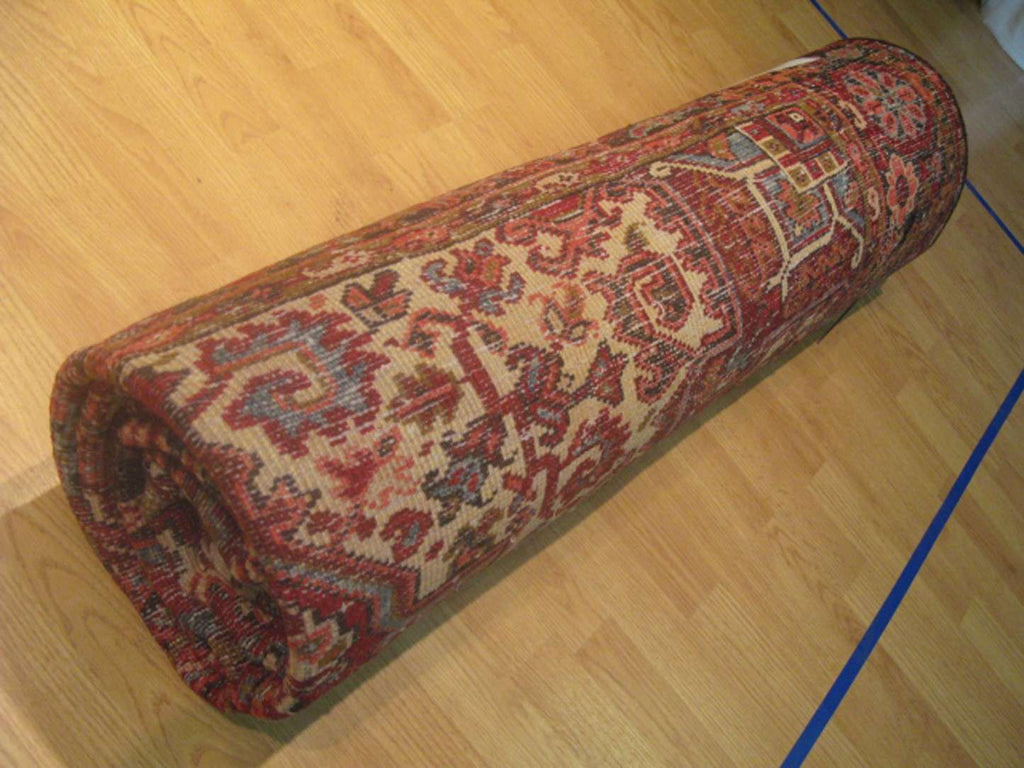 7' 3" x 10' 4" Persian Heriz Rug image 11
